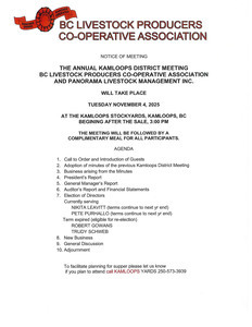 AGM Meeting: Kamloops