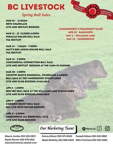 March 2026 Bull Sales