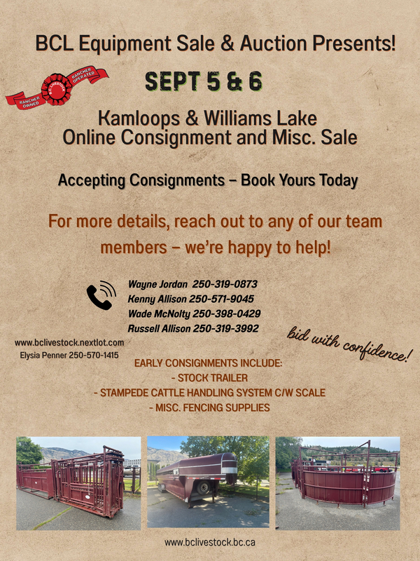 Sept 5 & 6 Online Sale