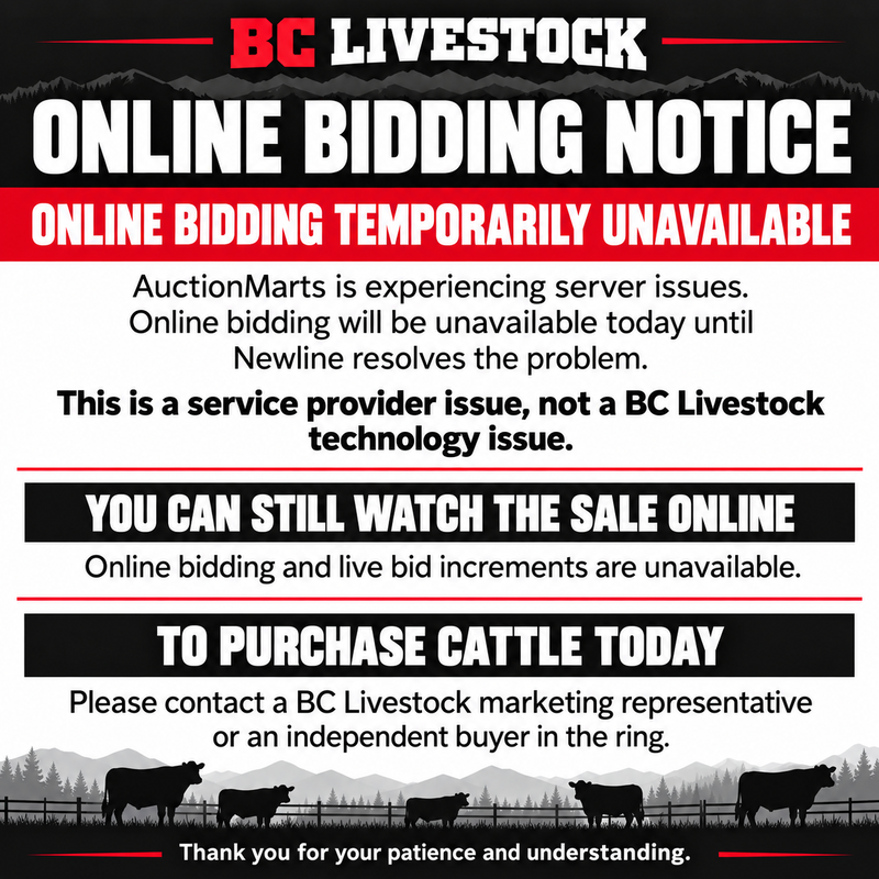 Online Bidding Notice