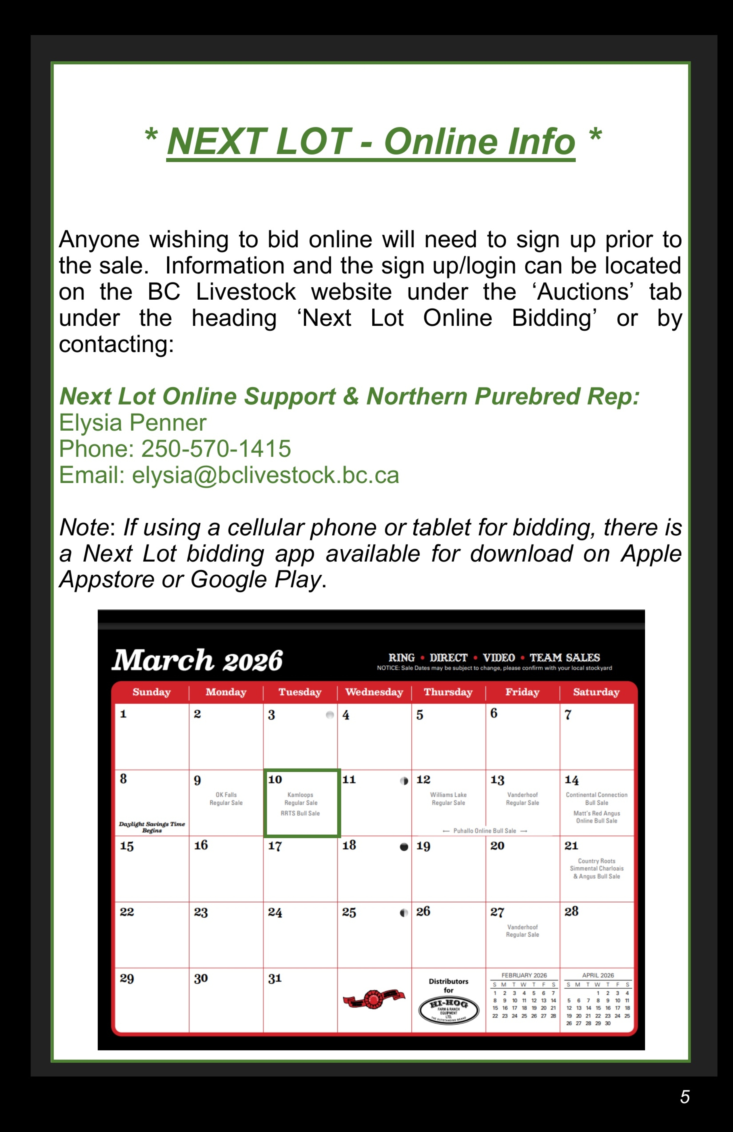 BC Livestock Sale Image