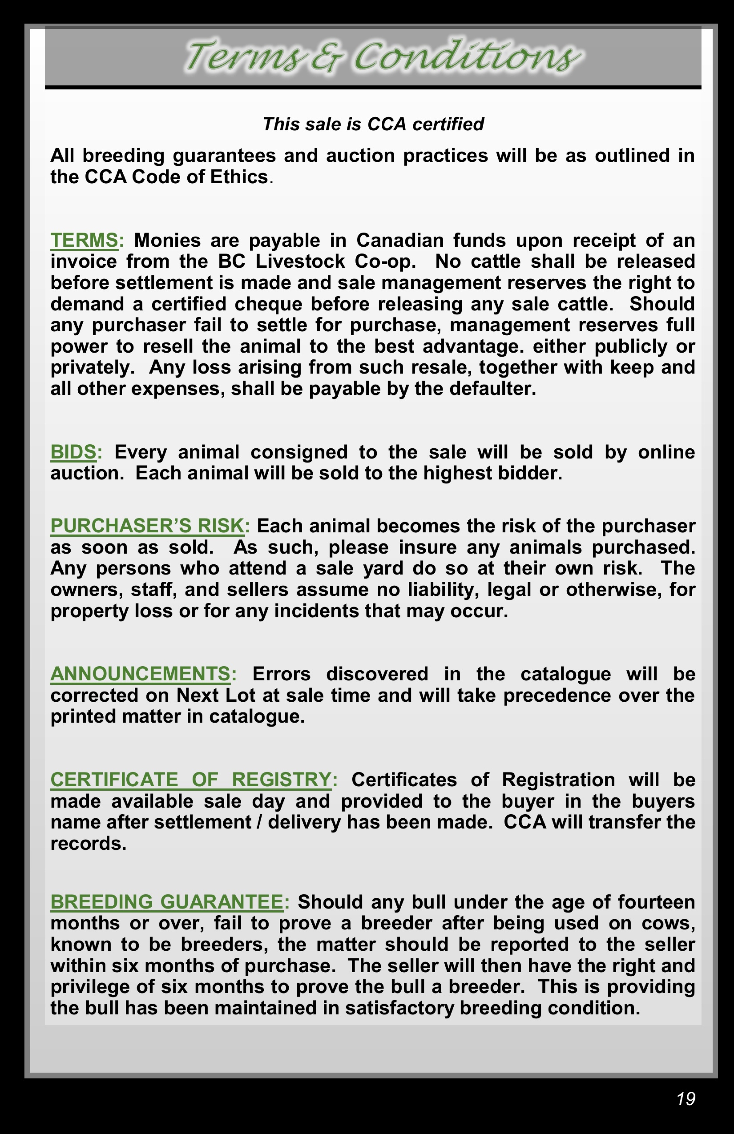 BC Livestock Sale Image